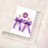 Bow Dangles - Lilac