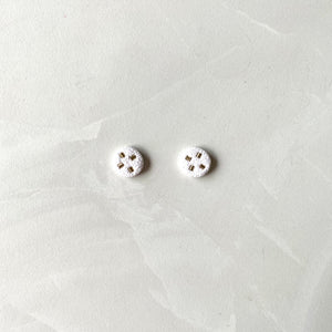 Small Studs - White Embedded