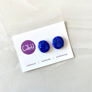 Sparkle Studs - Electric Blue