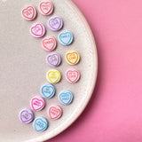 Kind Heart Studs - Peach and Blue