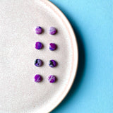 Small Studs - Purple Marble